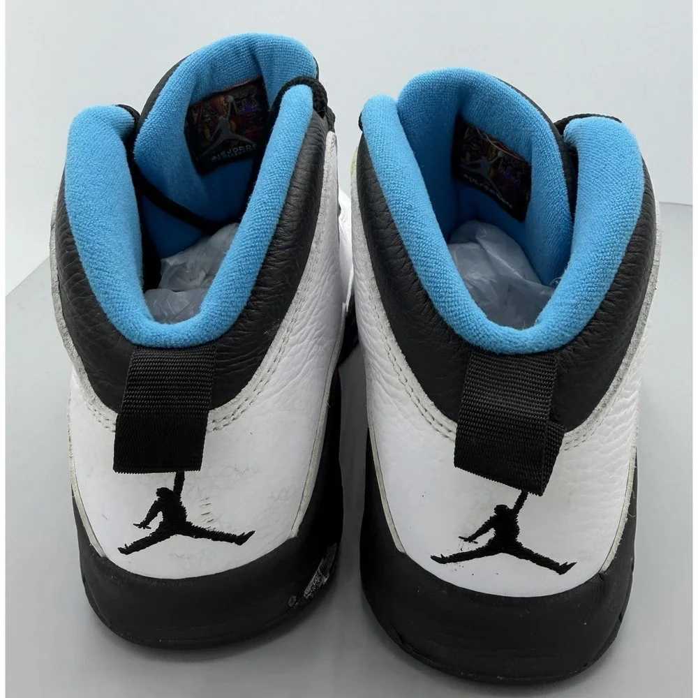 Air Jordan 10 Retro Powder Blue 2014 White/Black/Powder Blue 310805-106 Size 8.5